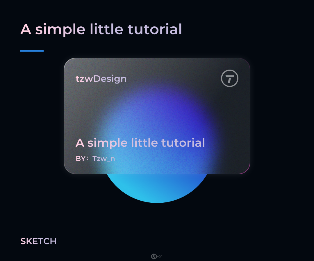 sketch设计玻璃态的UI设计效果教程