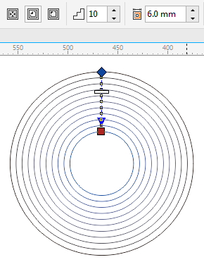 CorelDRAW制作等距离的同心圆教程