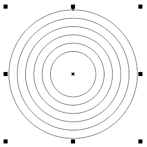 CorelDRAW制作等距离的同心圆教程