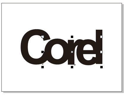 CorelDRAW X8制作边缘镂空文字